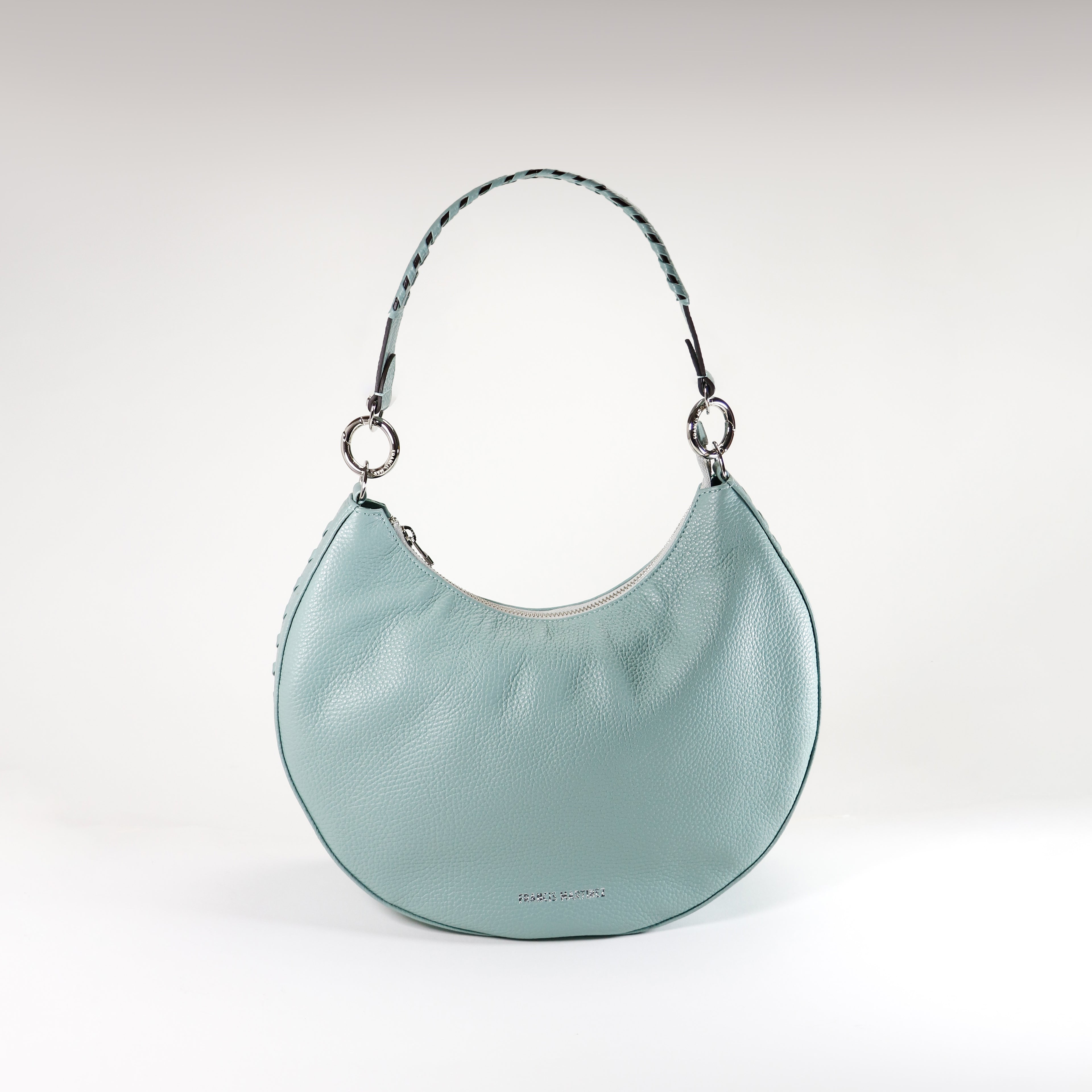 By francis martinez_Bolso Media Luna | 2 carteras en una en cuero color verde 1