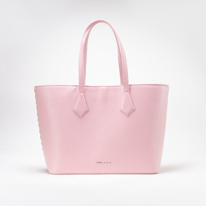 by francis martinez_Bolso Tote Fm | Cartera tipo shopping en cuero color rosado 1